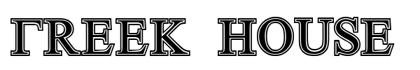 Greek House Symbolized font preview